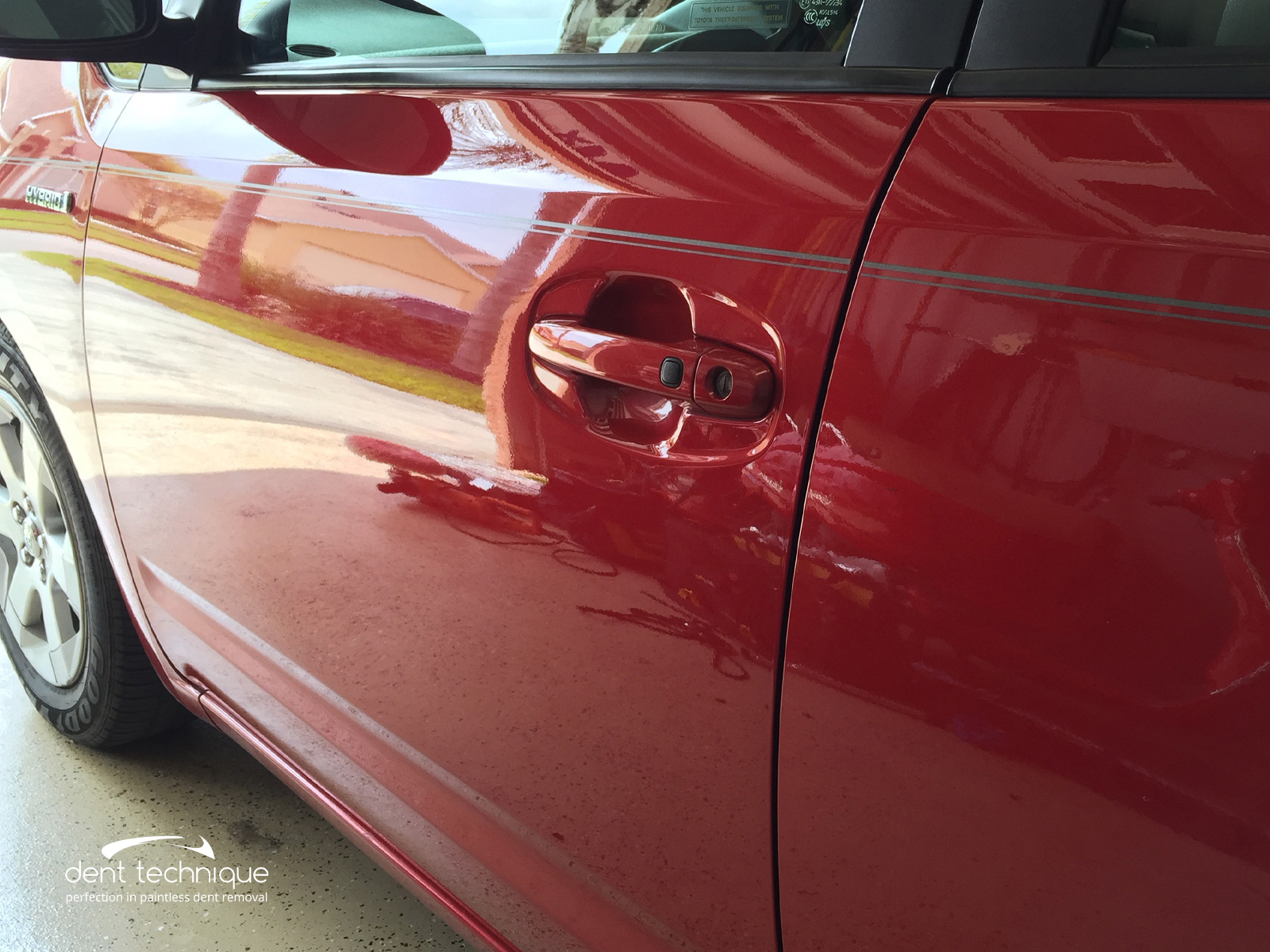 Complex Paintless Dent Removal by Dent Technique
